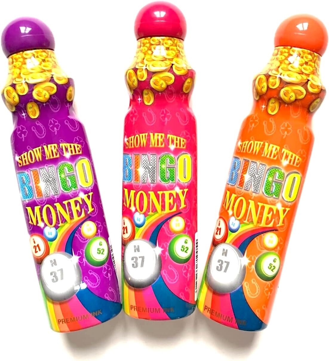 Show Me the Money 4oz Bingo Daubers- Set of 3- Purple, Magenta, Orange