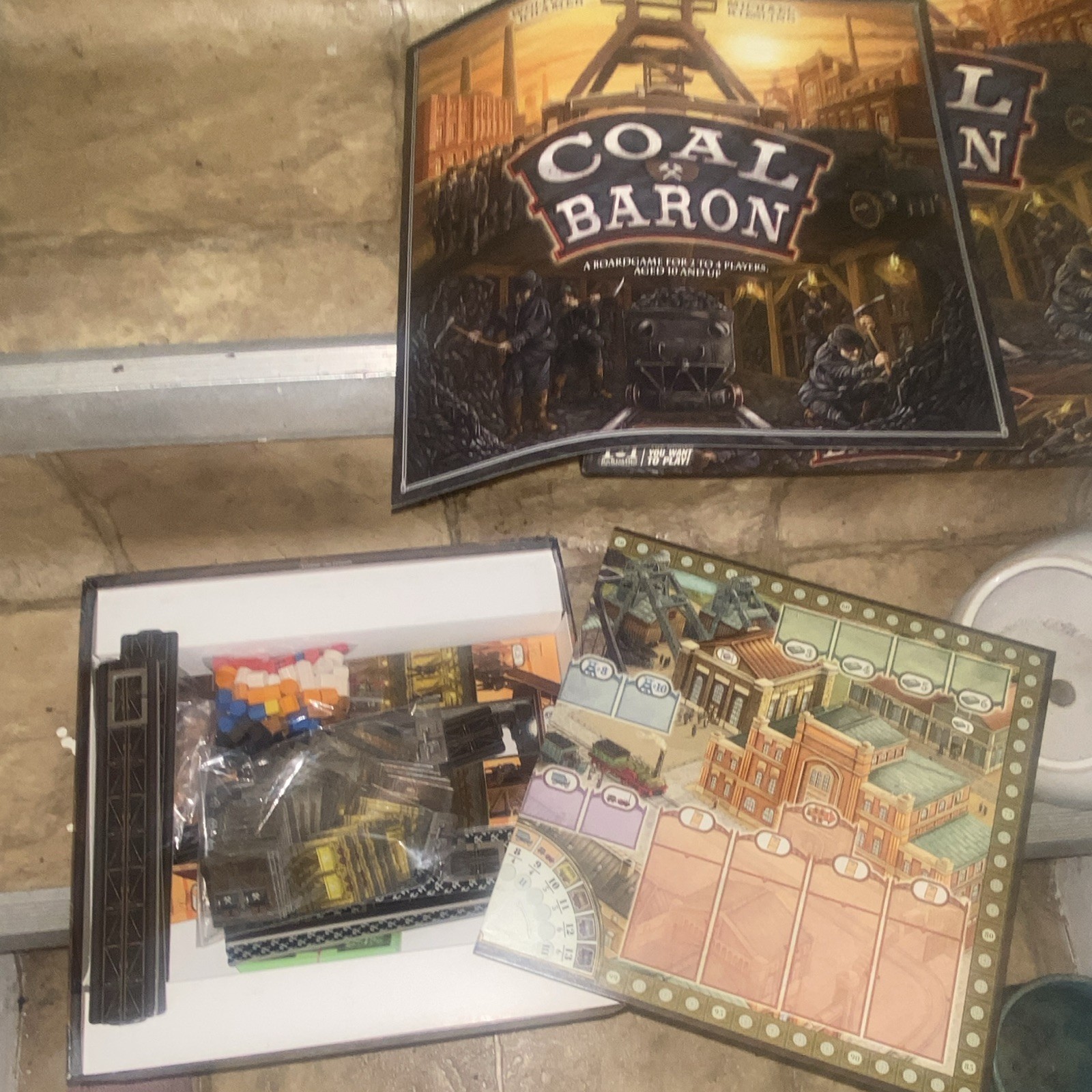 R&R Games Coal Baron Strategy Board Game 2 Players 10+ 2013 Essen RRG330