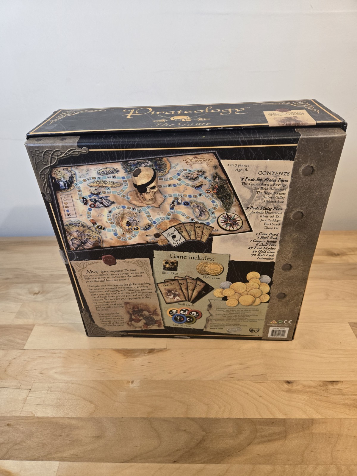 PIRATEOLOGY The Game 100% Complete Original Box Sababa Toys 2007 Board Game