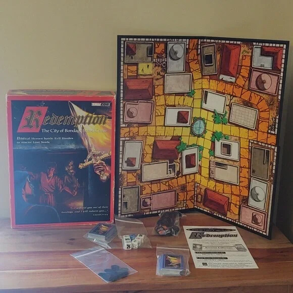 Vintage 1996 Talicor “Redemption The City of Bondage” Religious Board Game