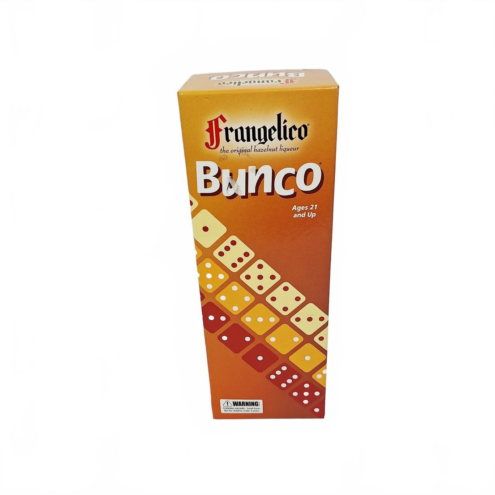 Frangelico Hazelnut Liqueur Bunco Game Set Branded Promotional Dice Bell Rules