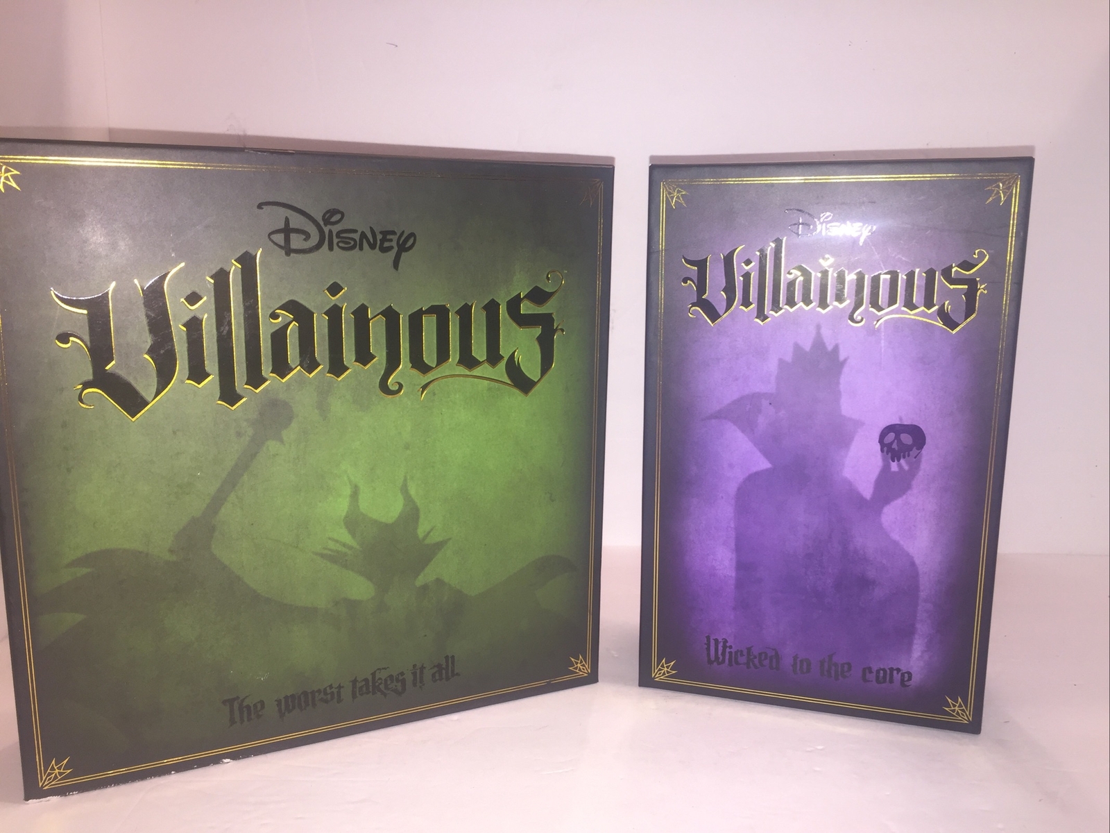 Disney Villanous 2018 Villains Board Game + Wicked To The Core Expansion