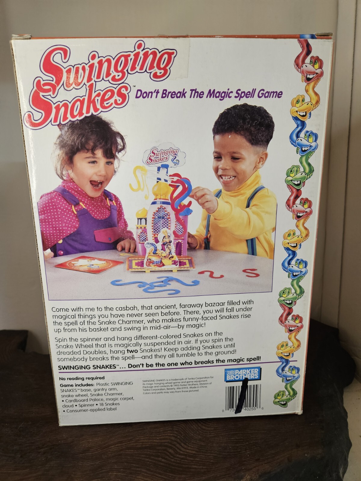Vintage 1993 Parker Brothers Game Swinging Snakes Complete