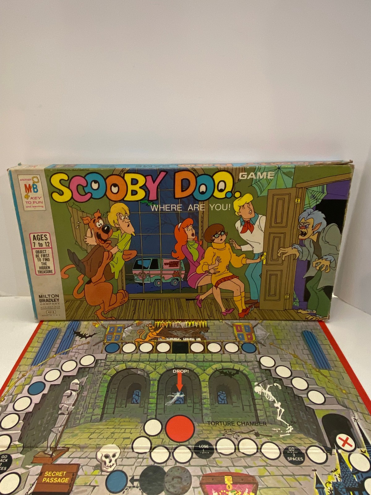 1973 Scooby Doo Where Are You Board Game by Milton Bradley – INCOMPLETE #4318