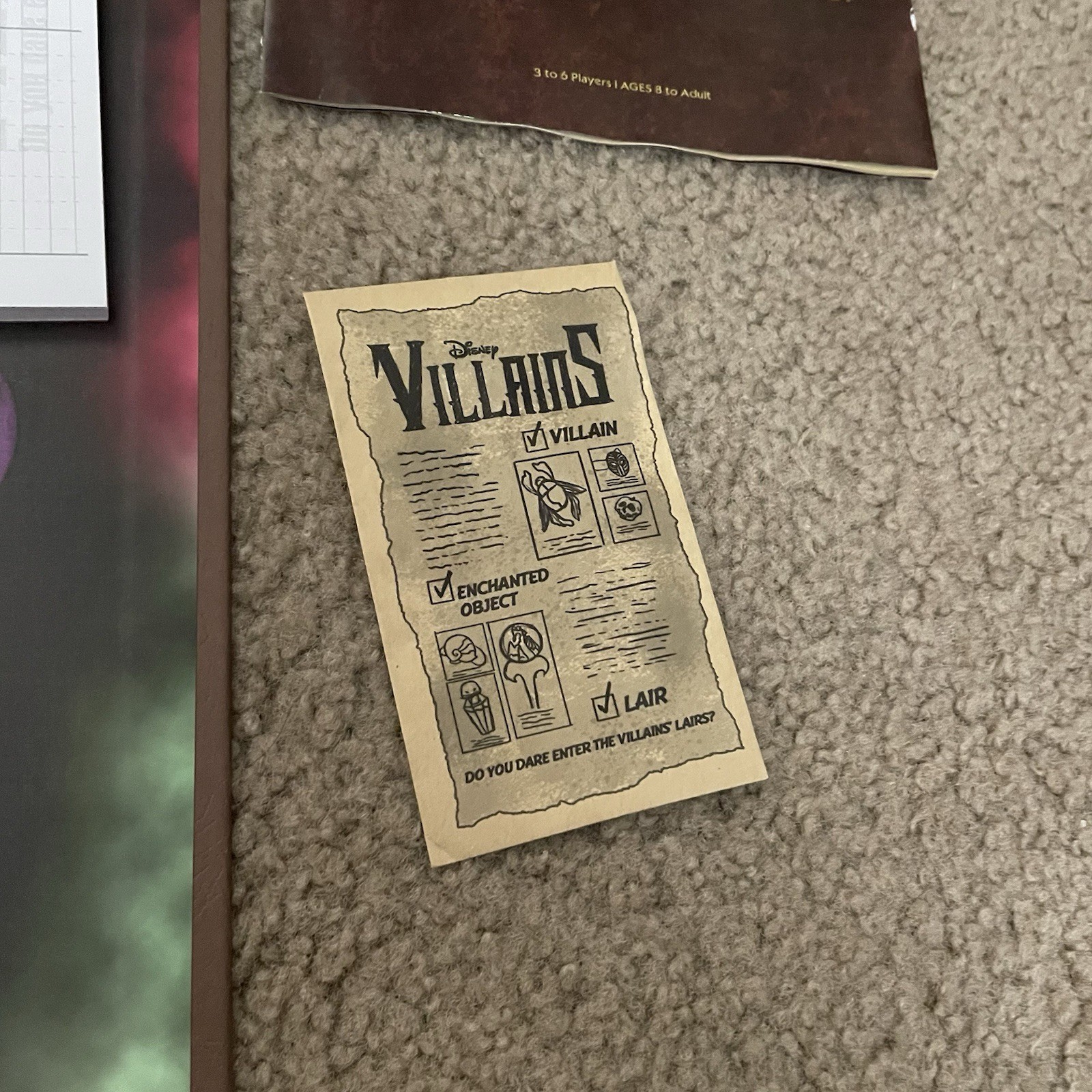 Disney Parks Edition Clue Villains Board Game Hasbro Exclusive COMPLETE