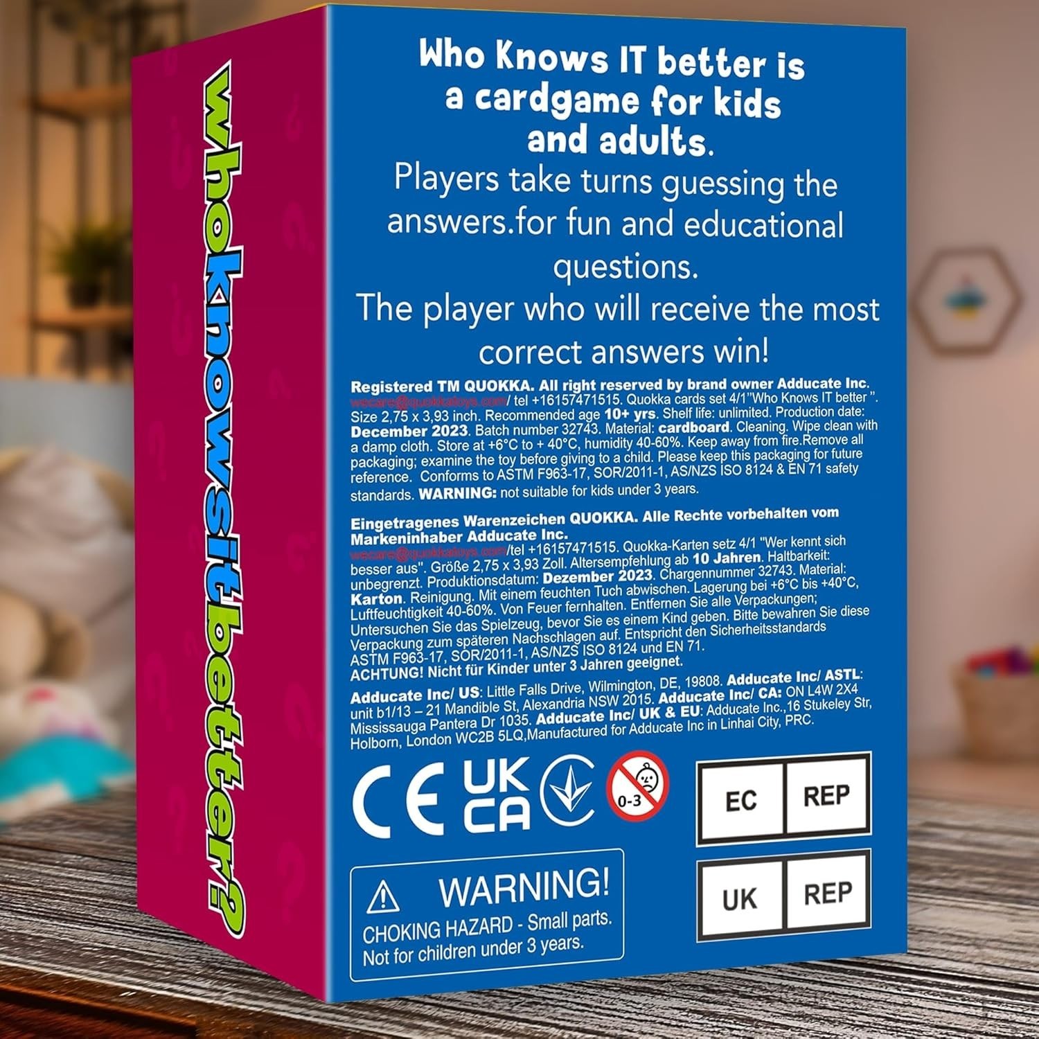 Engaging Family Card Trivia Game – Boost Knowledge with 2000+ Questions