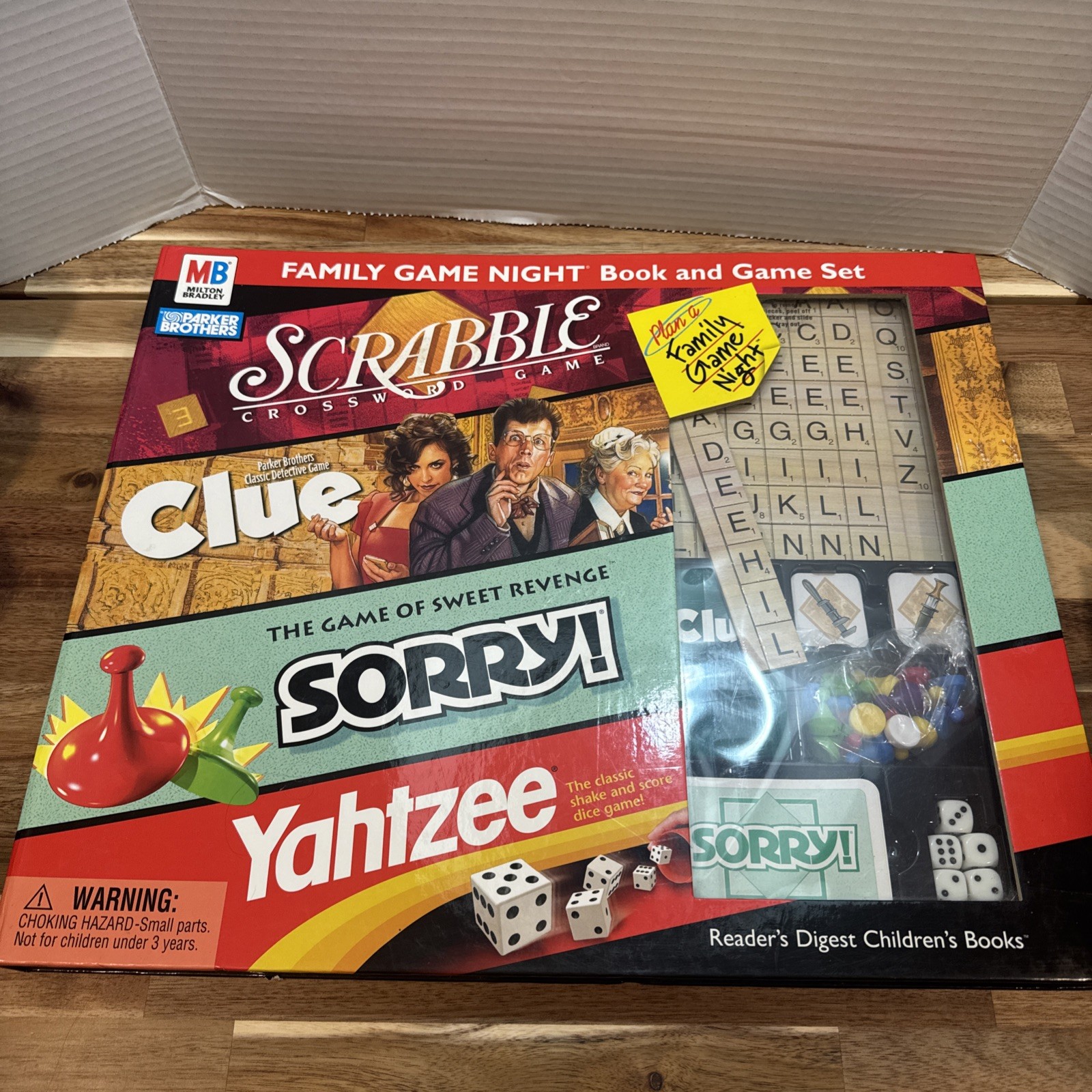 Milton Bradley Game Set 4 complete games in single pack complete New