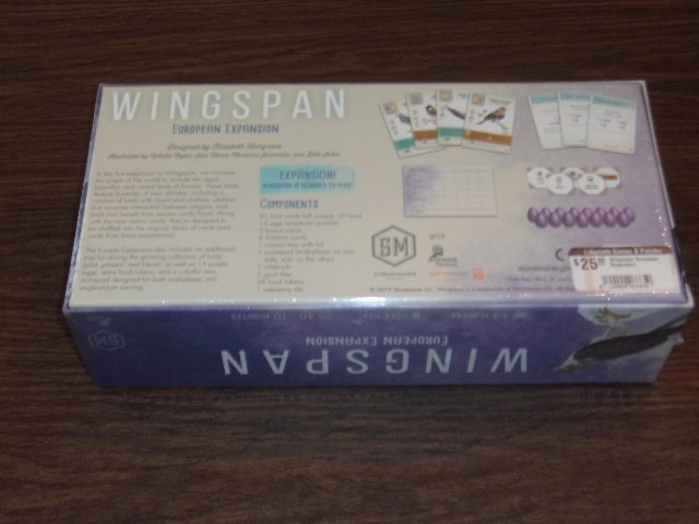 NIB 2019 Wingspan European Expansion By Stonemaier Games