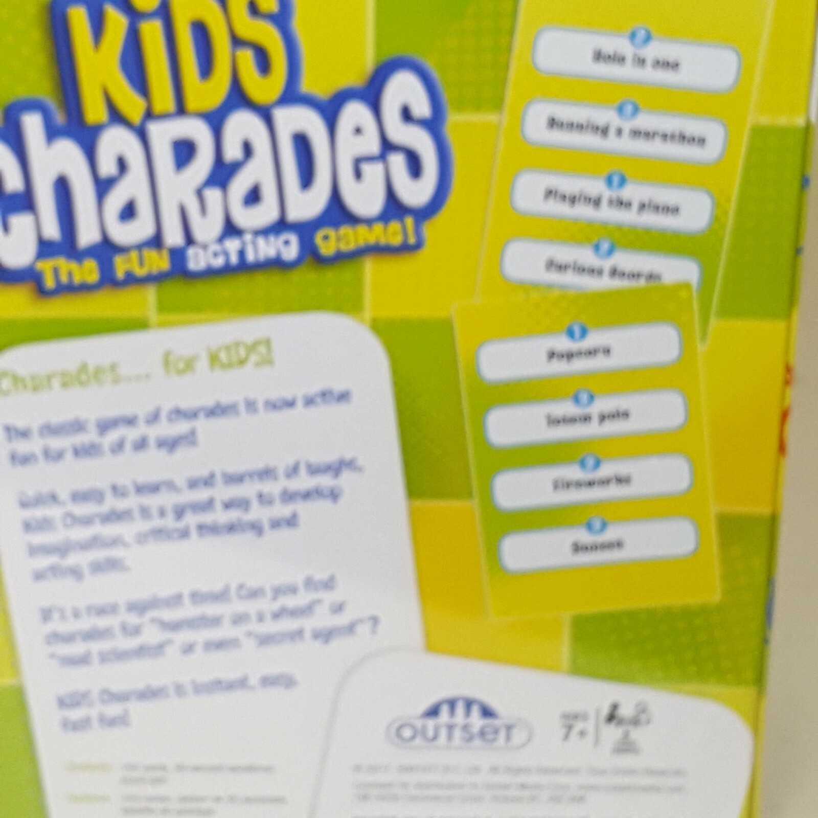 Kids Charades The Fun Acting Game by Outset Ages 7 Up New Sealed