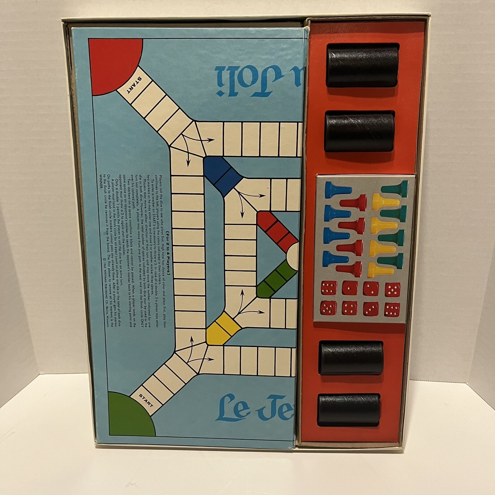 Pachisi A Game of India Board Game Whitman Vintage 1963 COMPLETE *See pics*