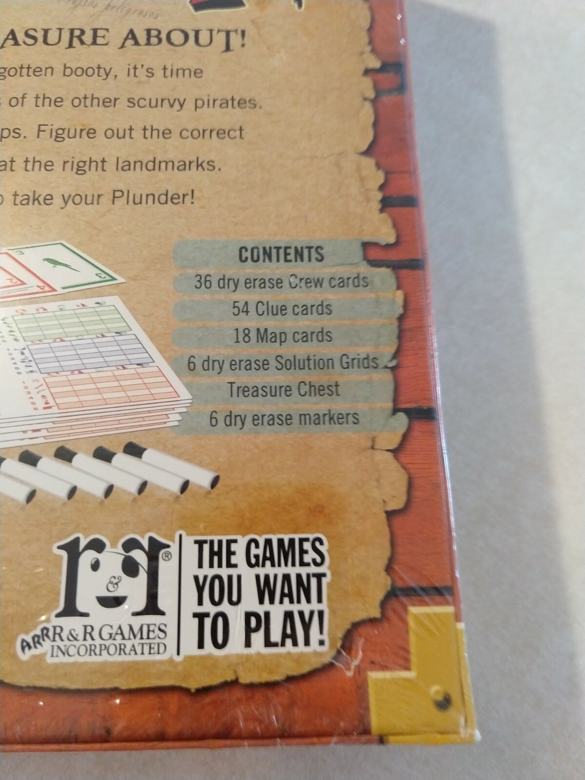 Plunder By R & R Games The Pirate Treasure Hunt Board Game New Sealed