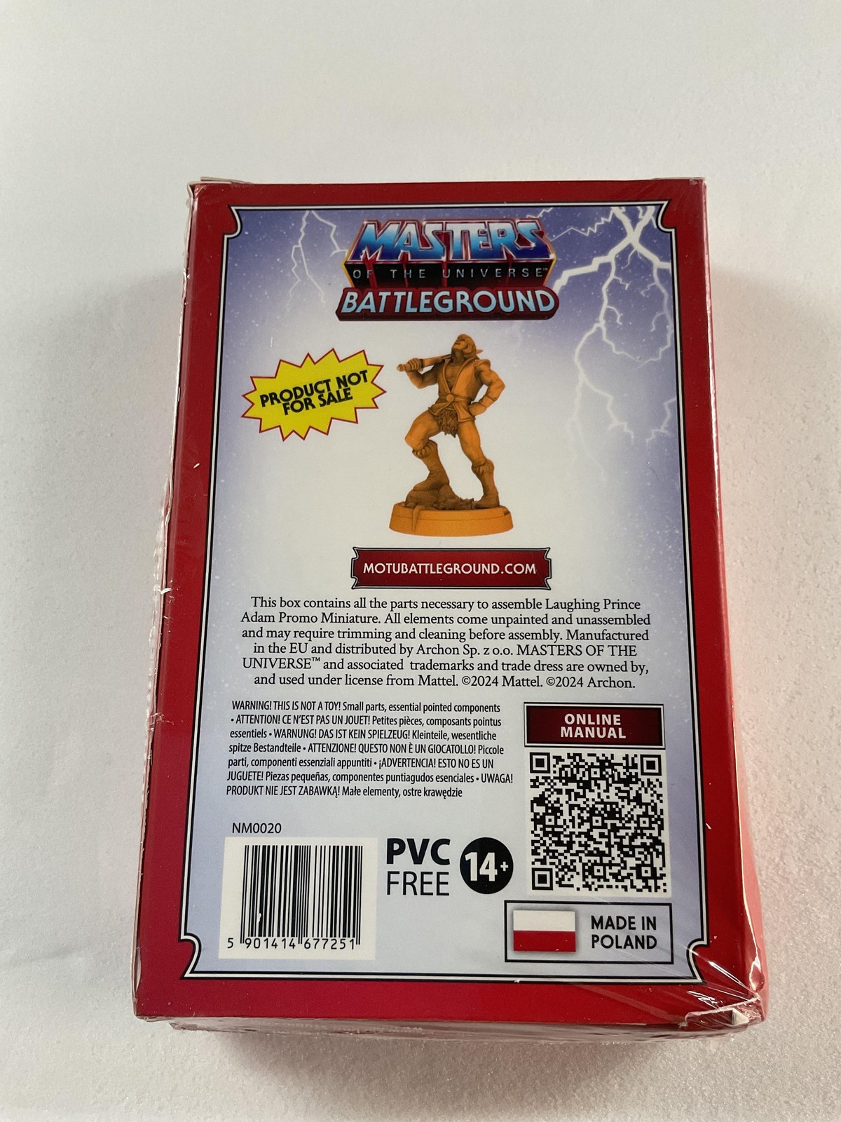 Archon Masters Of The Universe Battleground Laughing Prince Adam Promo SEALED