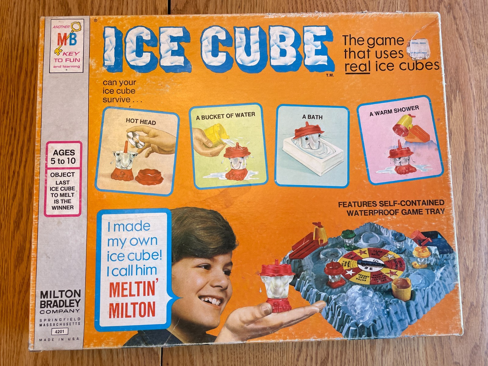 Vintage 1972 ICE CUBE Game w/ Tray by Milton Bradley RARE HTF Complete!