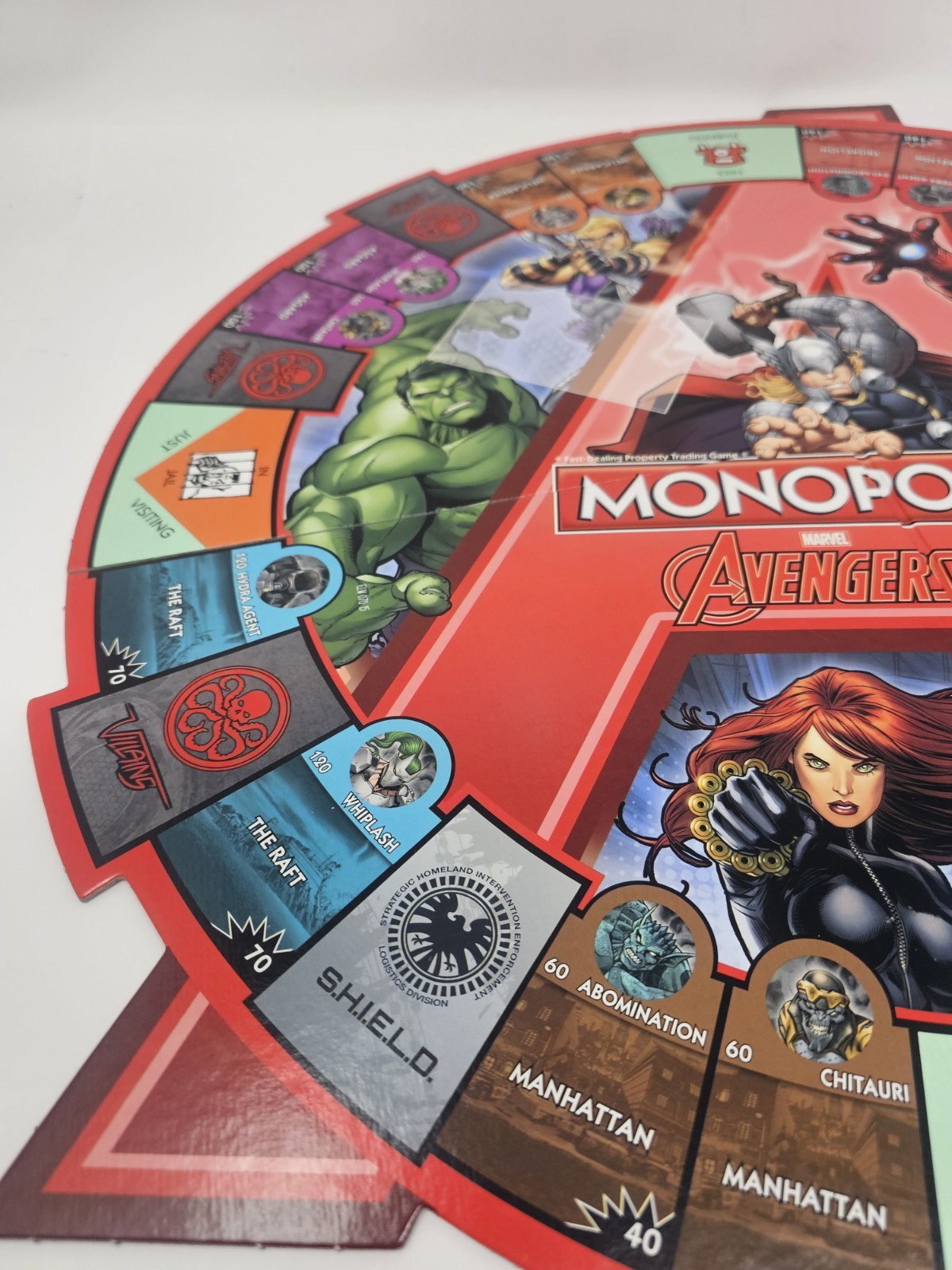 Monopoly Marvel AVENGERS Replacement Game Board Only