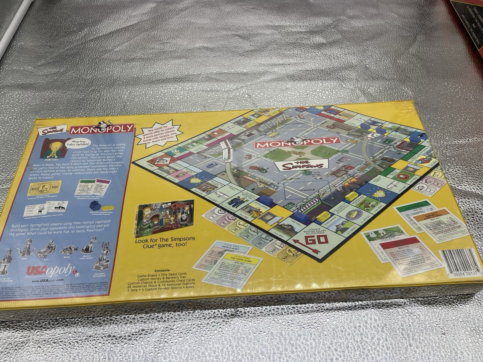 The SIMPSONS Monopoly “Welcome To Springfield” Board Game, Vintage Complete