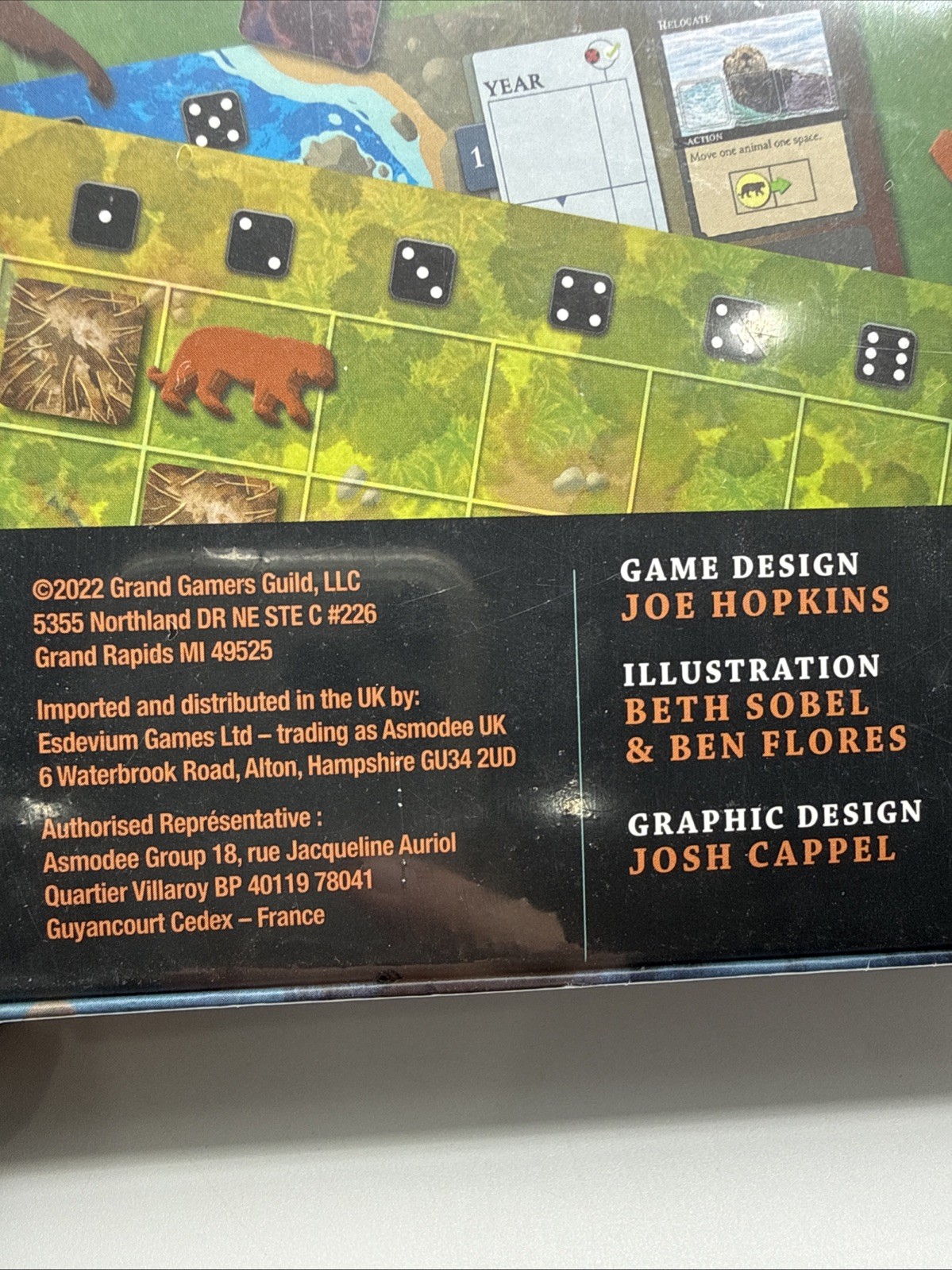 Endangered Survival Game Joe Hopkins Grand Gamers Guild 2022 NIP