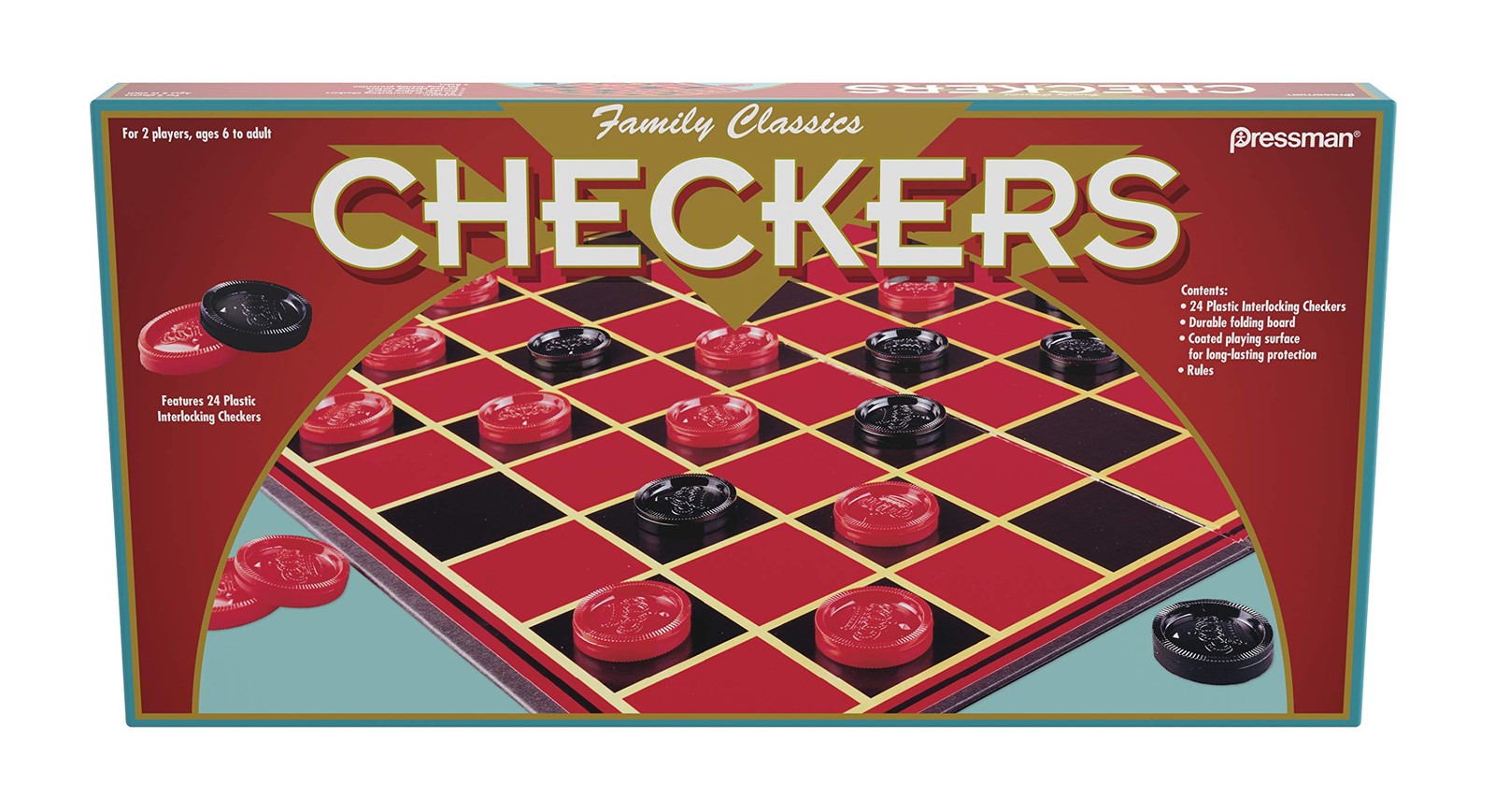Family Classics Checkers — With Folding One Size,