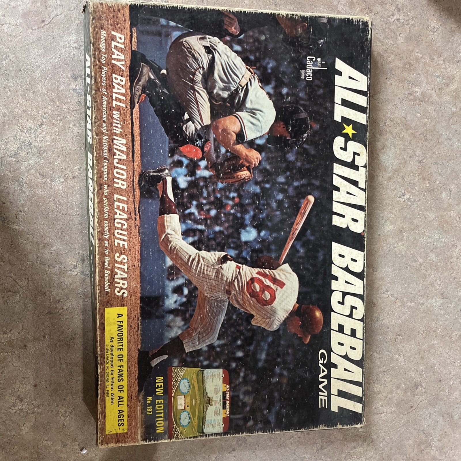 1968 Cadeco All Star Baseball Game #183-63 discs (62 player + 1 strategy) New Ed
