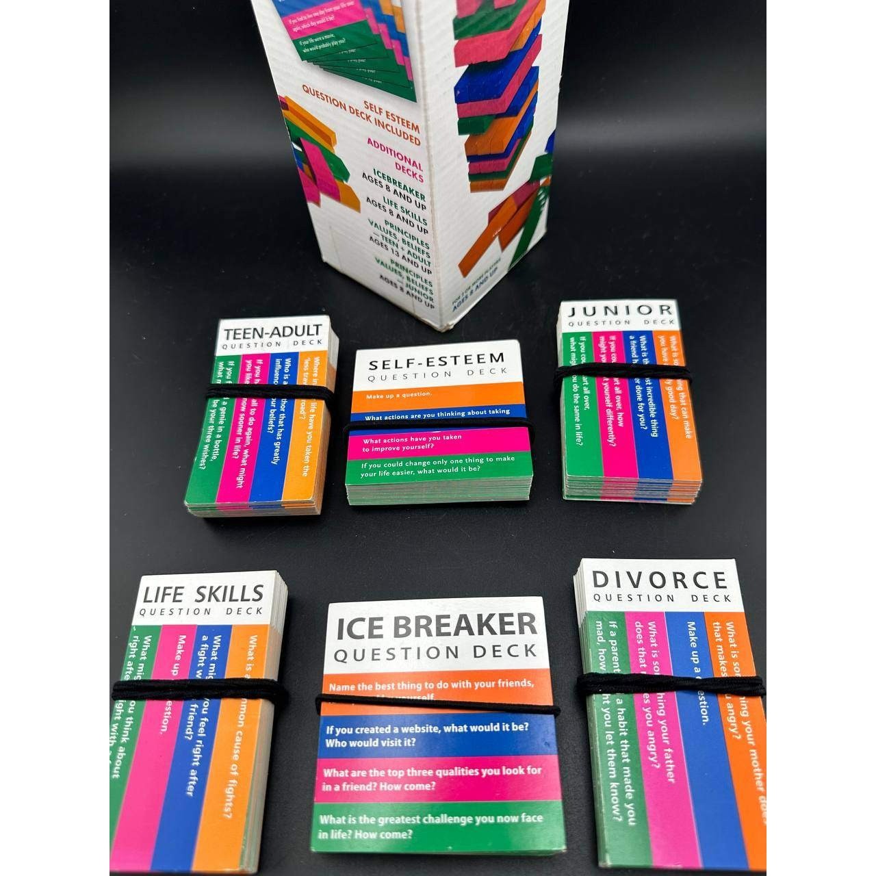 Totika Well-Balanced Game Wood Stacking 6 Question Decks Self Esteem – G02 (10)