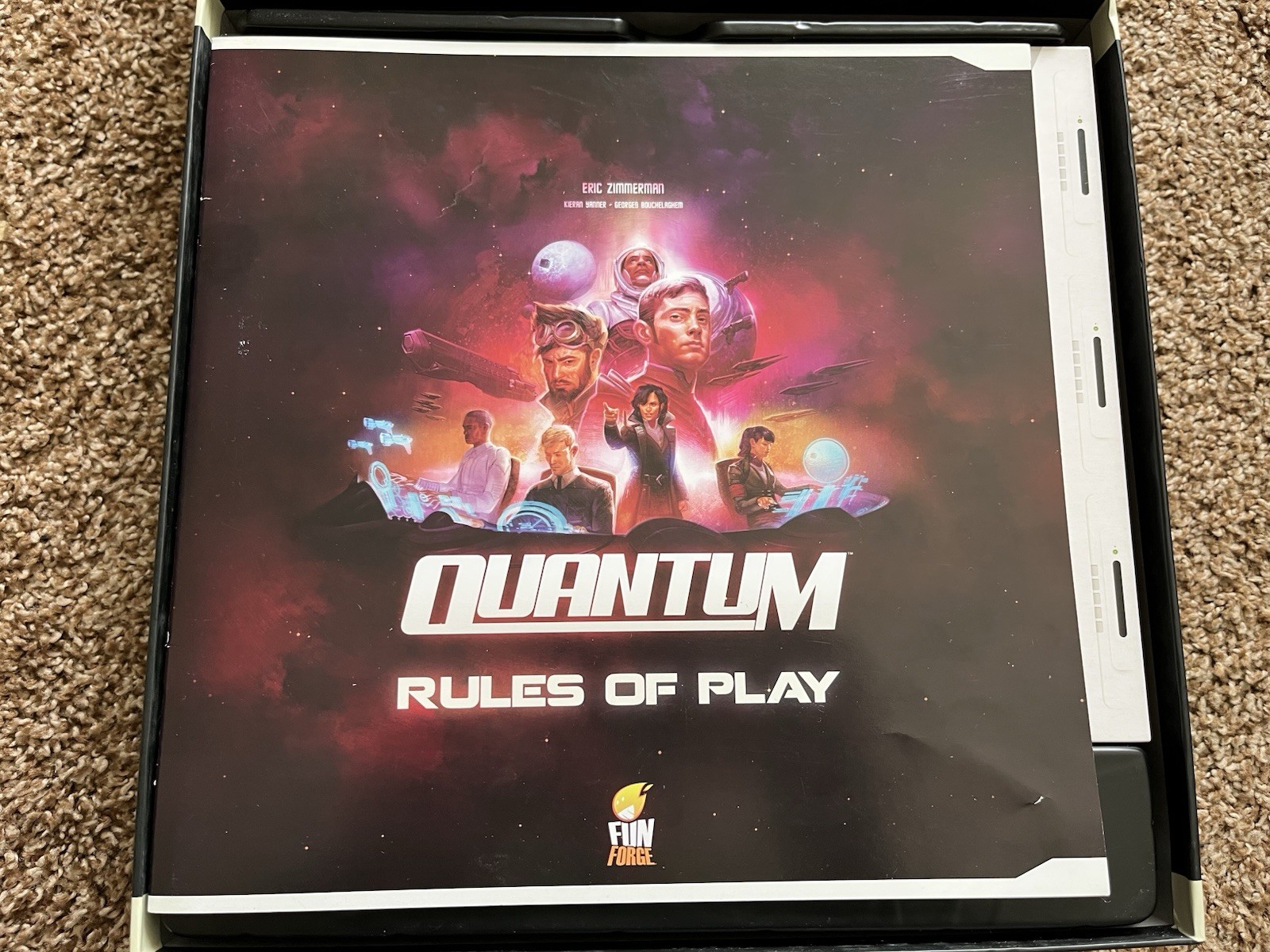 Quantum Board Game by FunForge Revised 2015 Designer Collection Incomplete Read