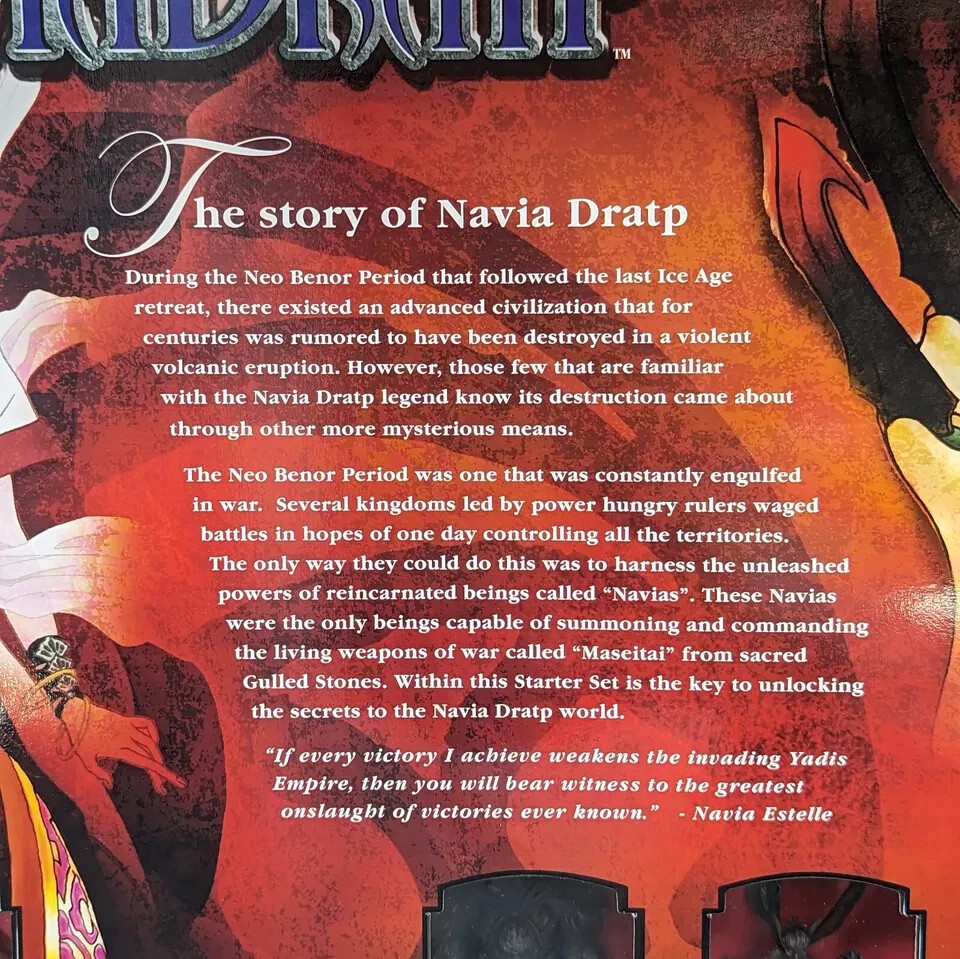 BOARD GAME: Bandai Navia Dratp Collectible Miniatures Board Game Starter Set 1