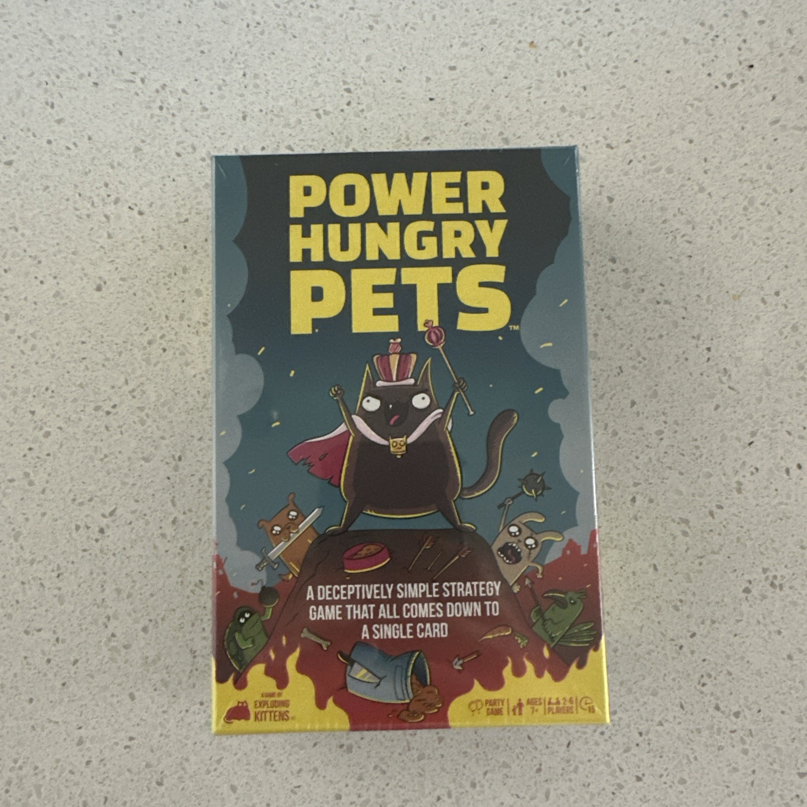 Kids Game Power Hungry Pets Game-Try To Outsmart Each Other 2-6 Players Ages 7+