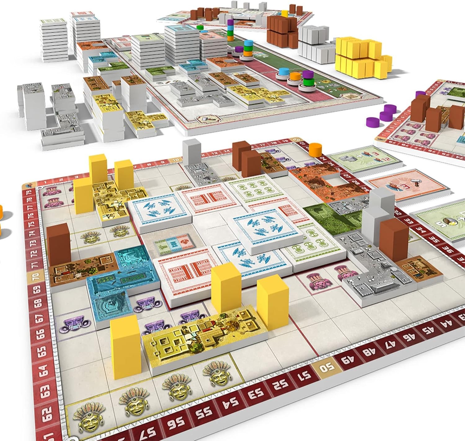 GTS Distribution BUCANEIROS Founders of Teotihuacan-Tile Laying-Board Game, Anci