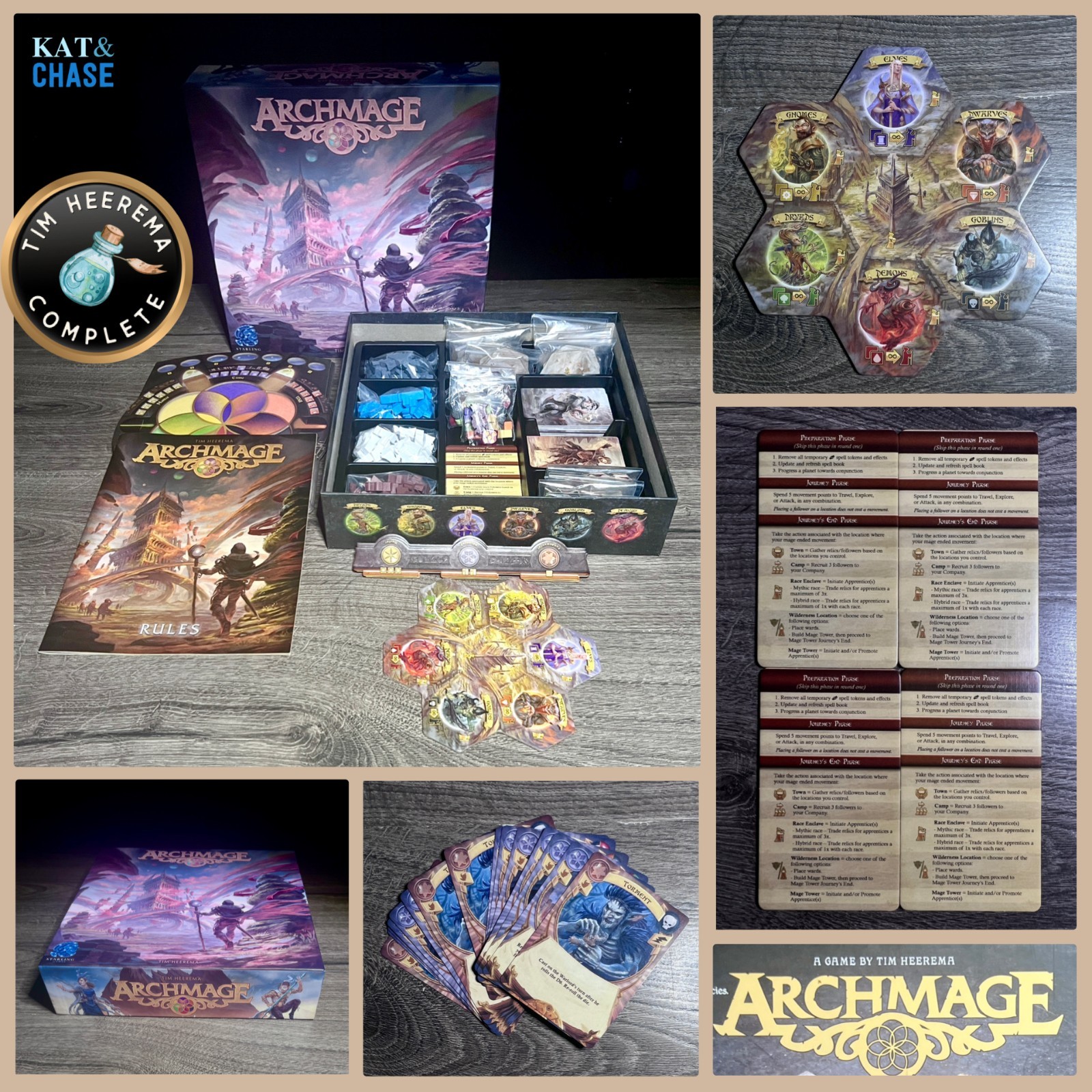 Archmage Board Game by Starling Games Complete Excellent Tim Heerema
