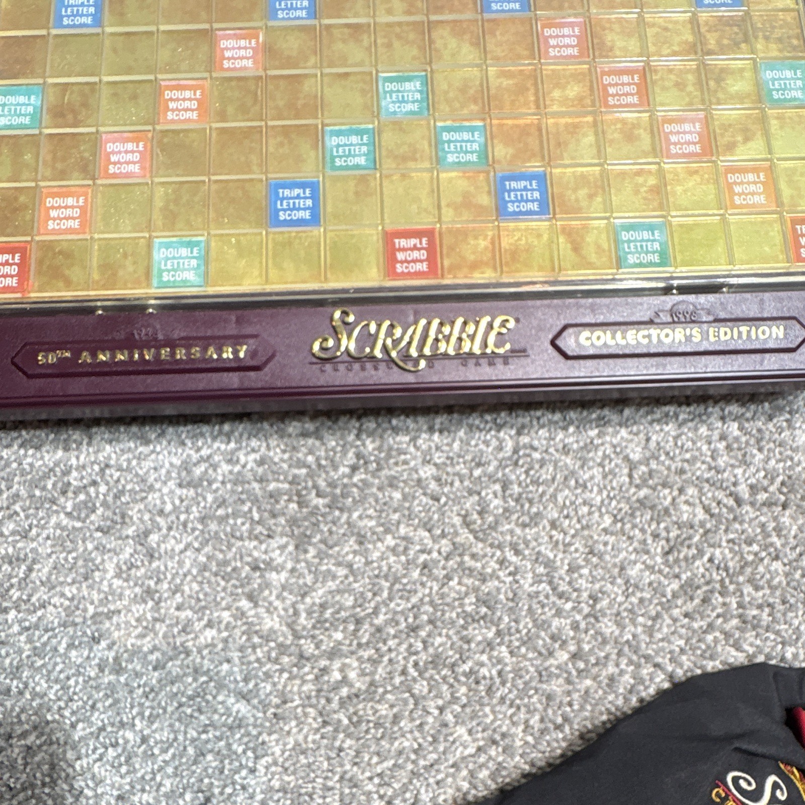 Scrabble 50th Anniversary Collector’s Edition 1988 Complete Board Game NO BOX
