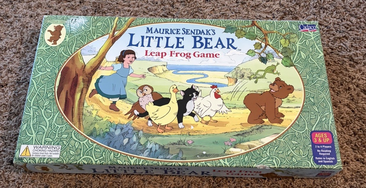 Maurice Sendak’s Little Bear Leap Frog Game COMPLETE Vintage 1999 Free Shipping