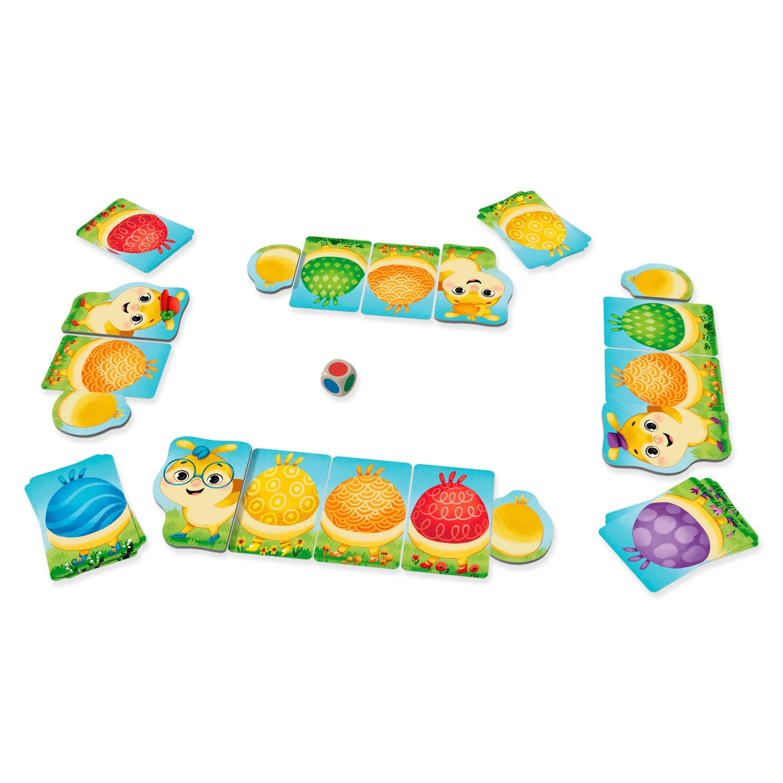 HABA Little Rainbow Caterpillar Mini Game of Colors and Patterns Ages 3+
