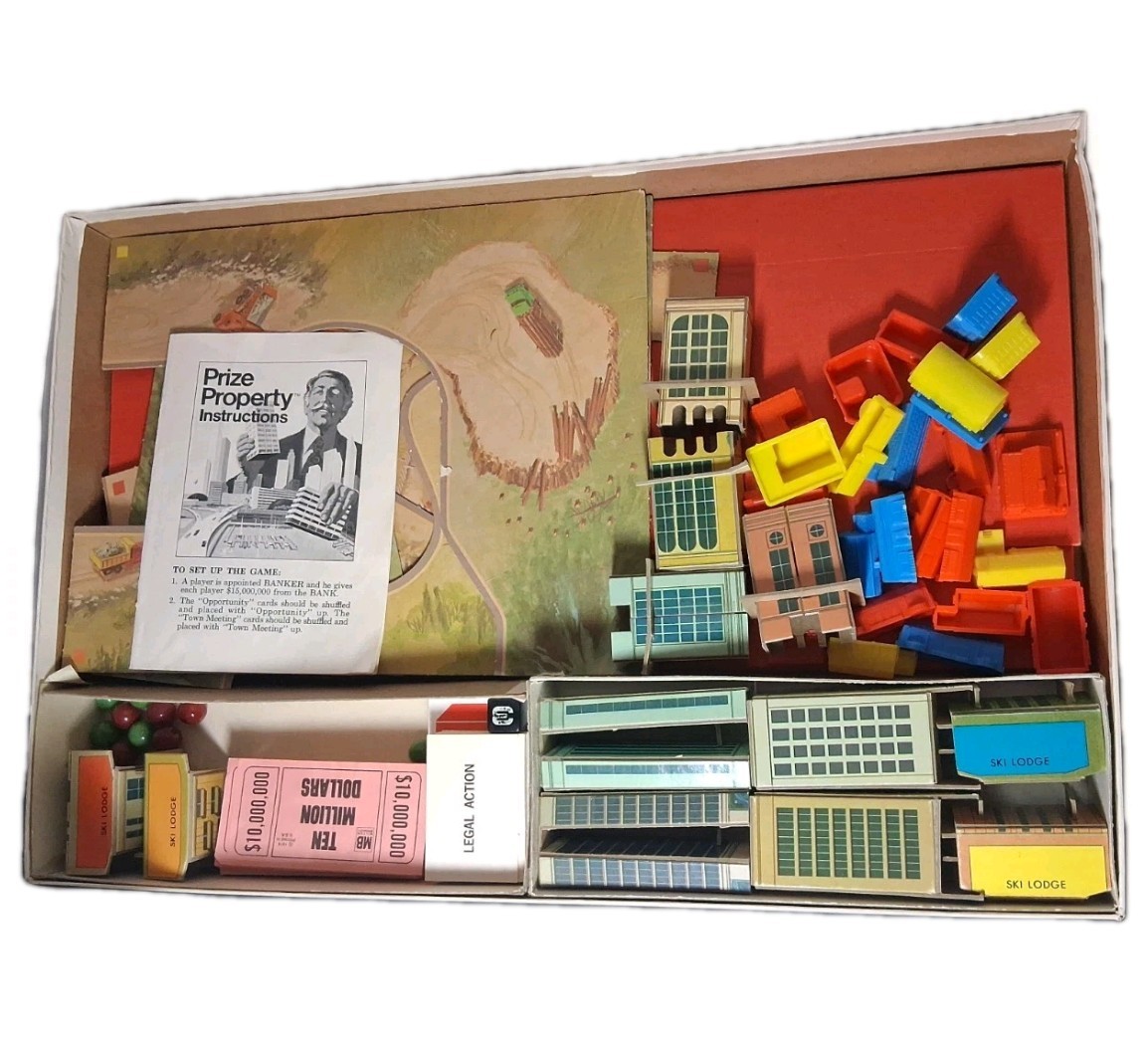 Vintage 1974 Prize Property Board Game Milton Bradley COMPLETE ~ READ