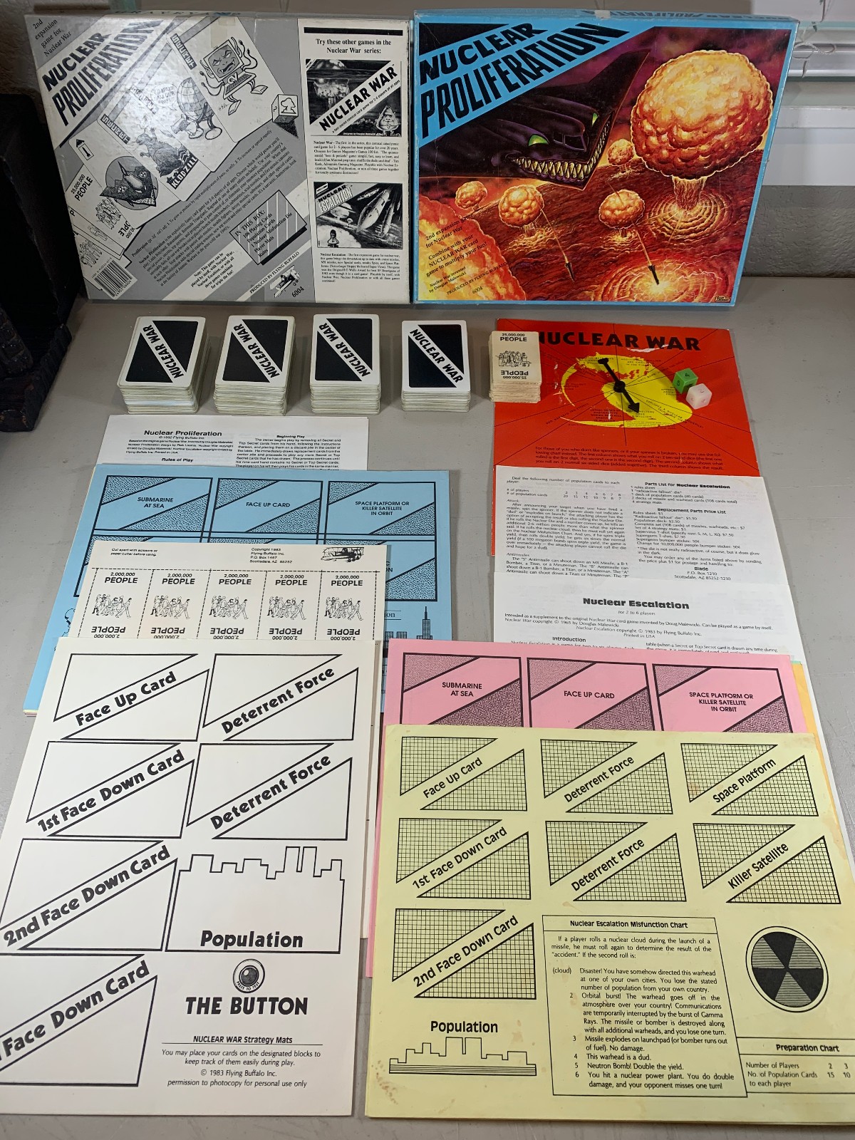 READ! 1992 Flying Buffalo #6004 Nuclear Proliferation + War & Escalation? Game