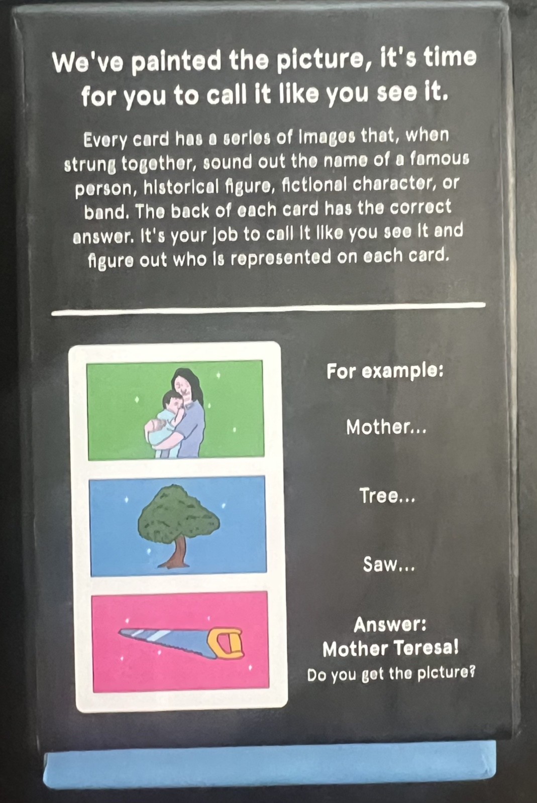 OPEN BOX GET THE PICTURE CARDS – Call It Like You See It