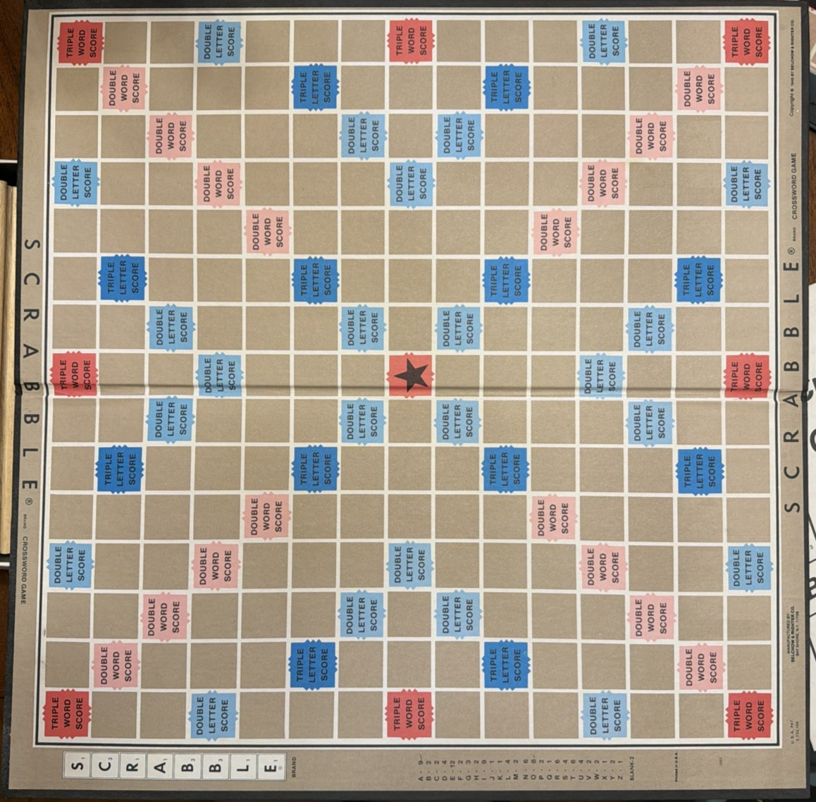 Vintage “Scrabble” Large Type Edition (1982) by Selchow & Righter