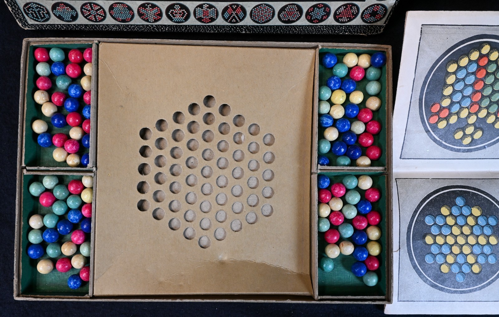 Nice Vintage Mosaic Marble Game, Meteor Game, A C Gilbert, Conn. 1920’s, S1671