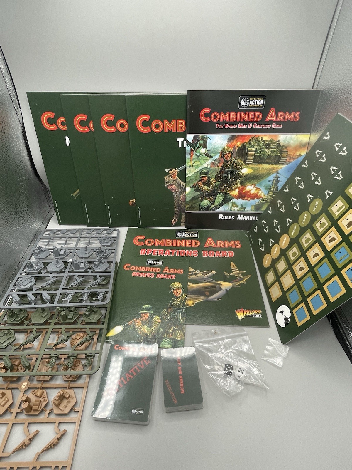 Bolt Action Combined Arms The World War II Campaign Game Board Game incomplete