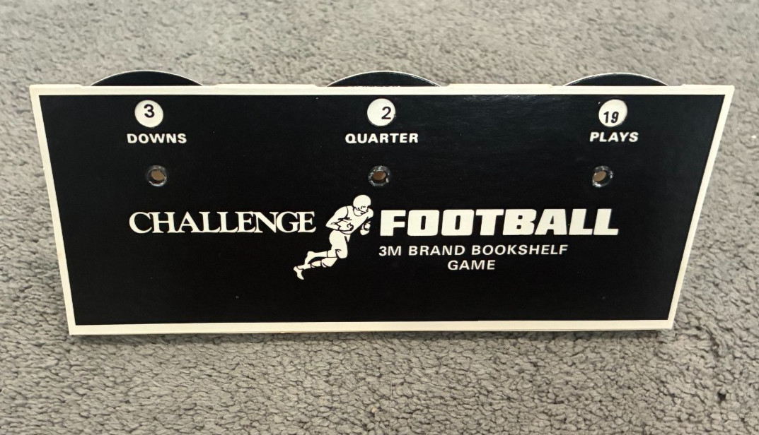 Challenge Football by 3M Games – Vintage 1972 NFL Bookshelf Game – 100% Complete