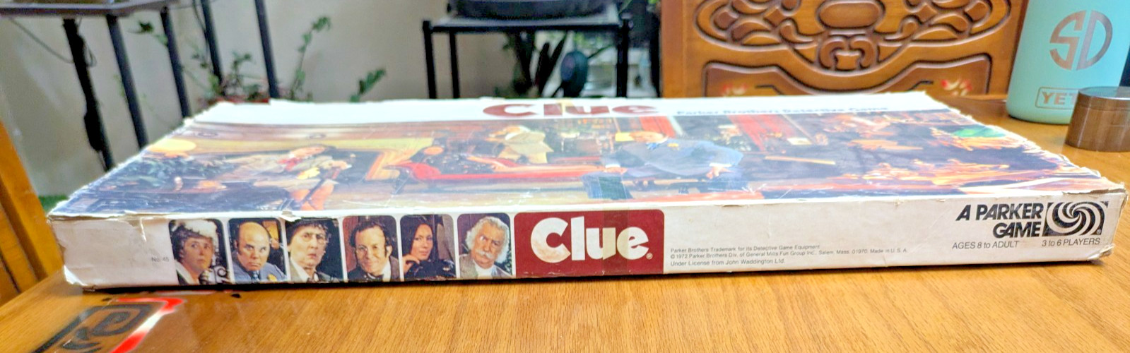 Vintage 1972 Parker Brothers Detective Board Game CLUE No. 45 – Complete