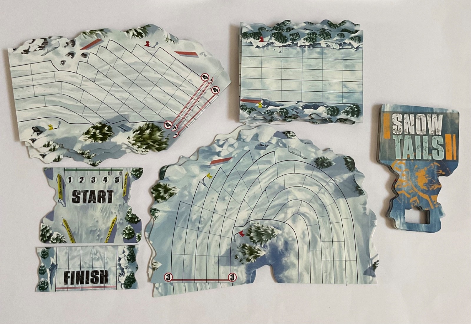 Snow Tails TheSled Racing Board Game Asmodee 2nd Edition 2009 Complete