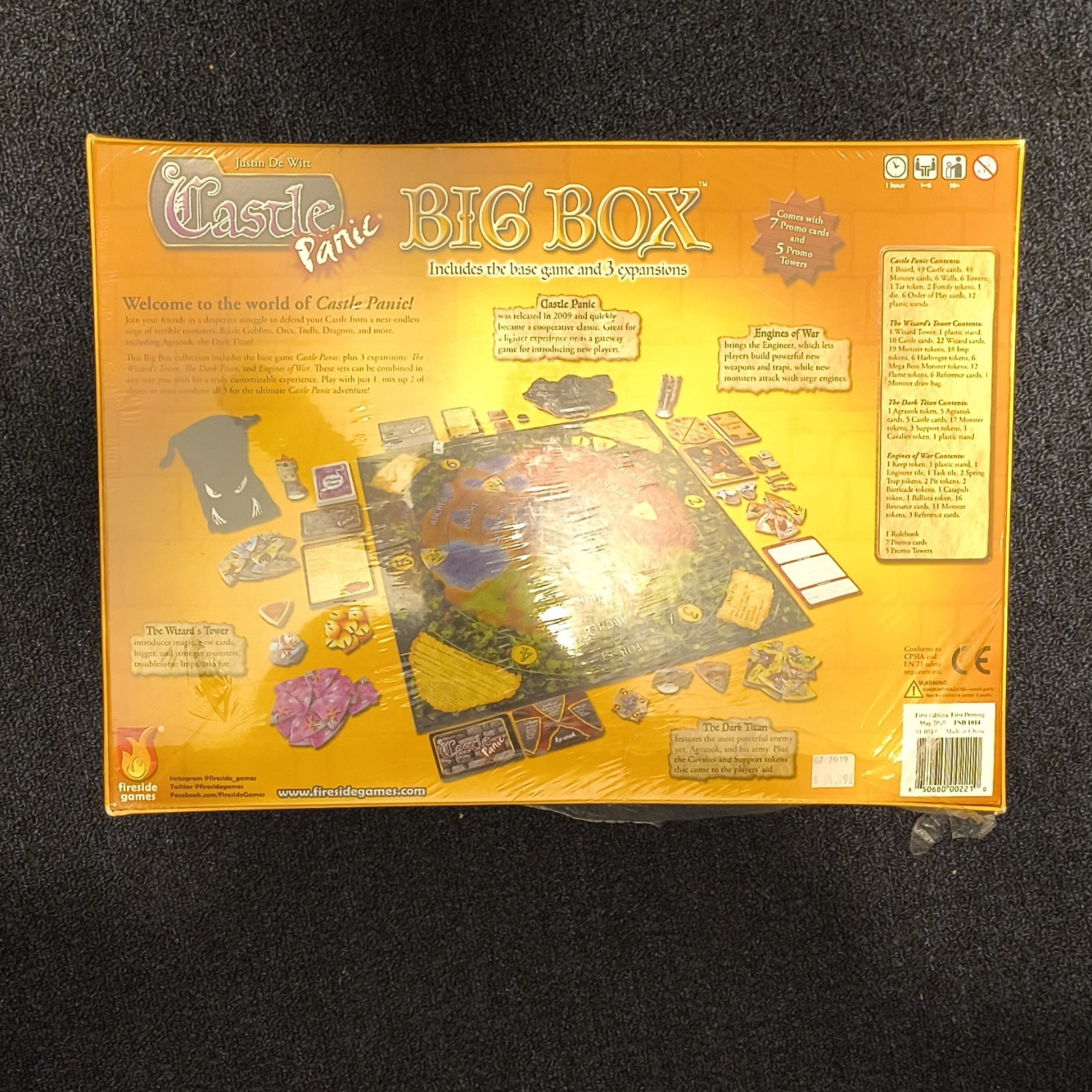 Castle Panic Big Box Board Game w/ Base Game + 3 Expansions