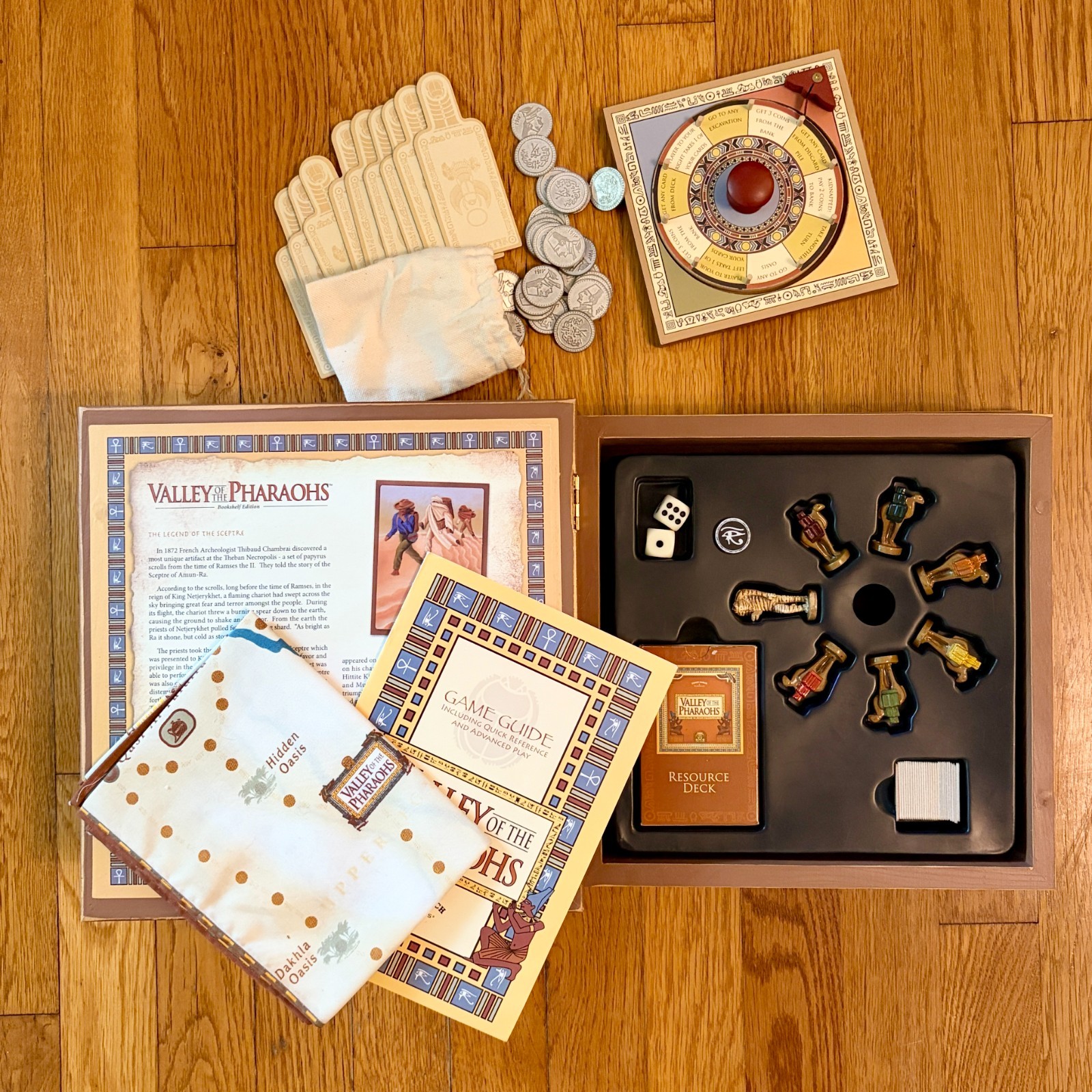 Valley of the Pharaohs Board Game Bookshelf Edition Front Porch Classics Egypt