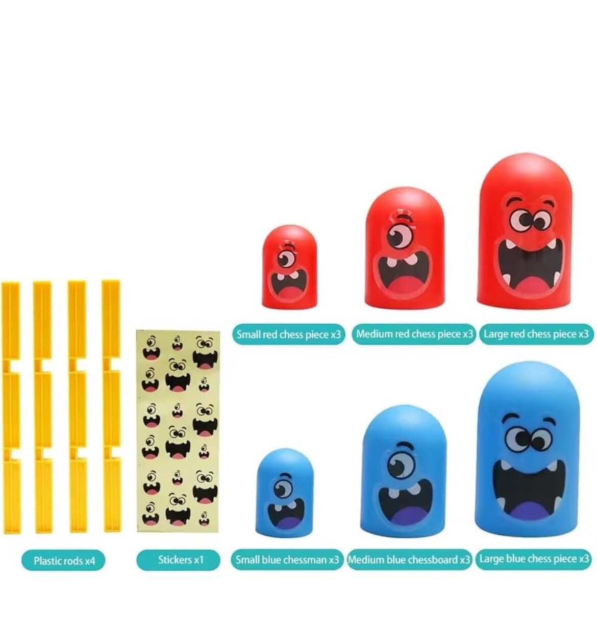 Tic Tac Toe Big Eat Small Gobble Board Game Parent-Child Interactive Educational