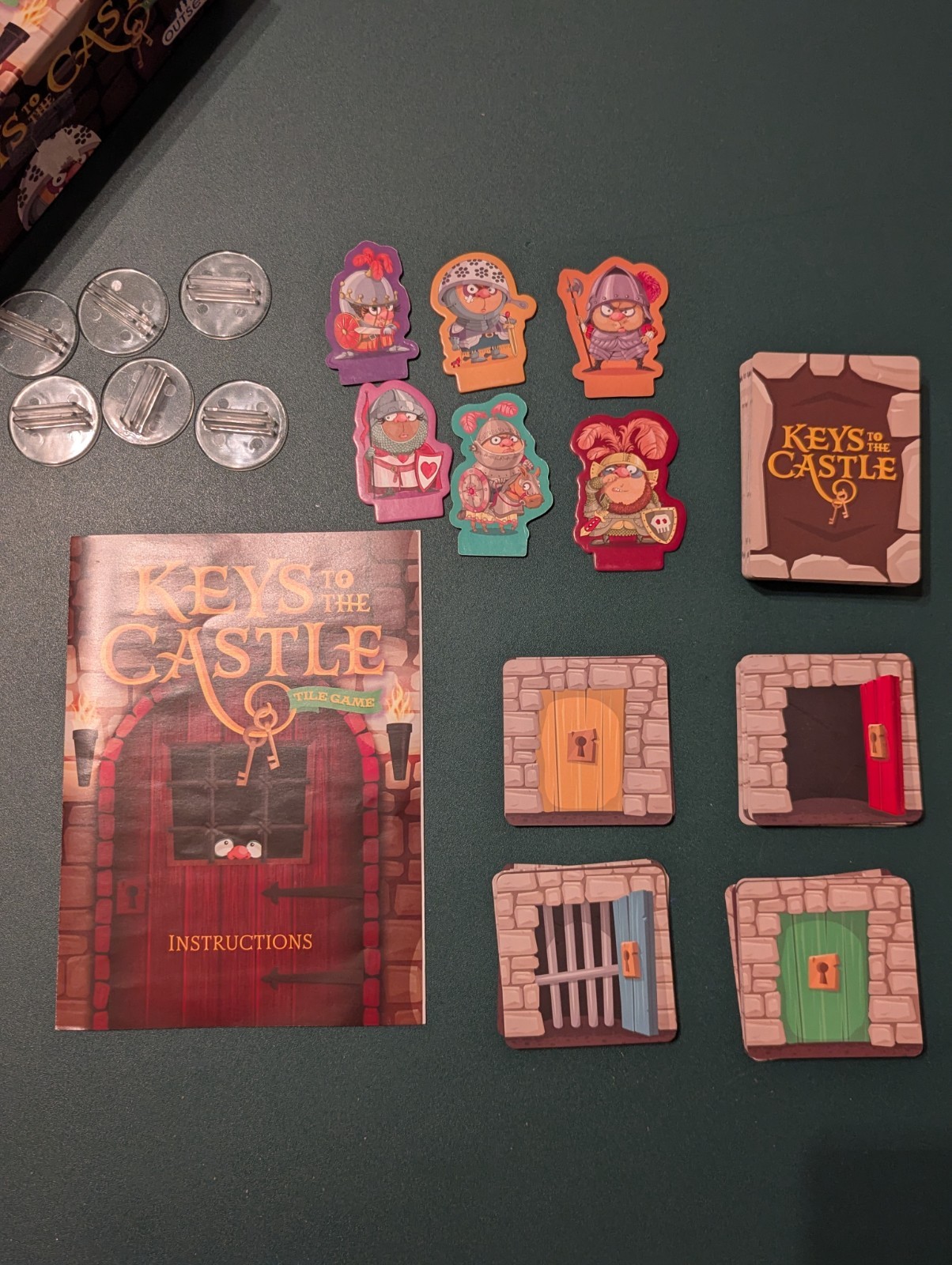 Outset ~ “Keys to the Castle” ~ Tile Game ~💯 Complete: Box Wear See Pic Game VG