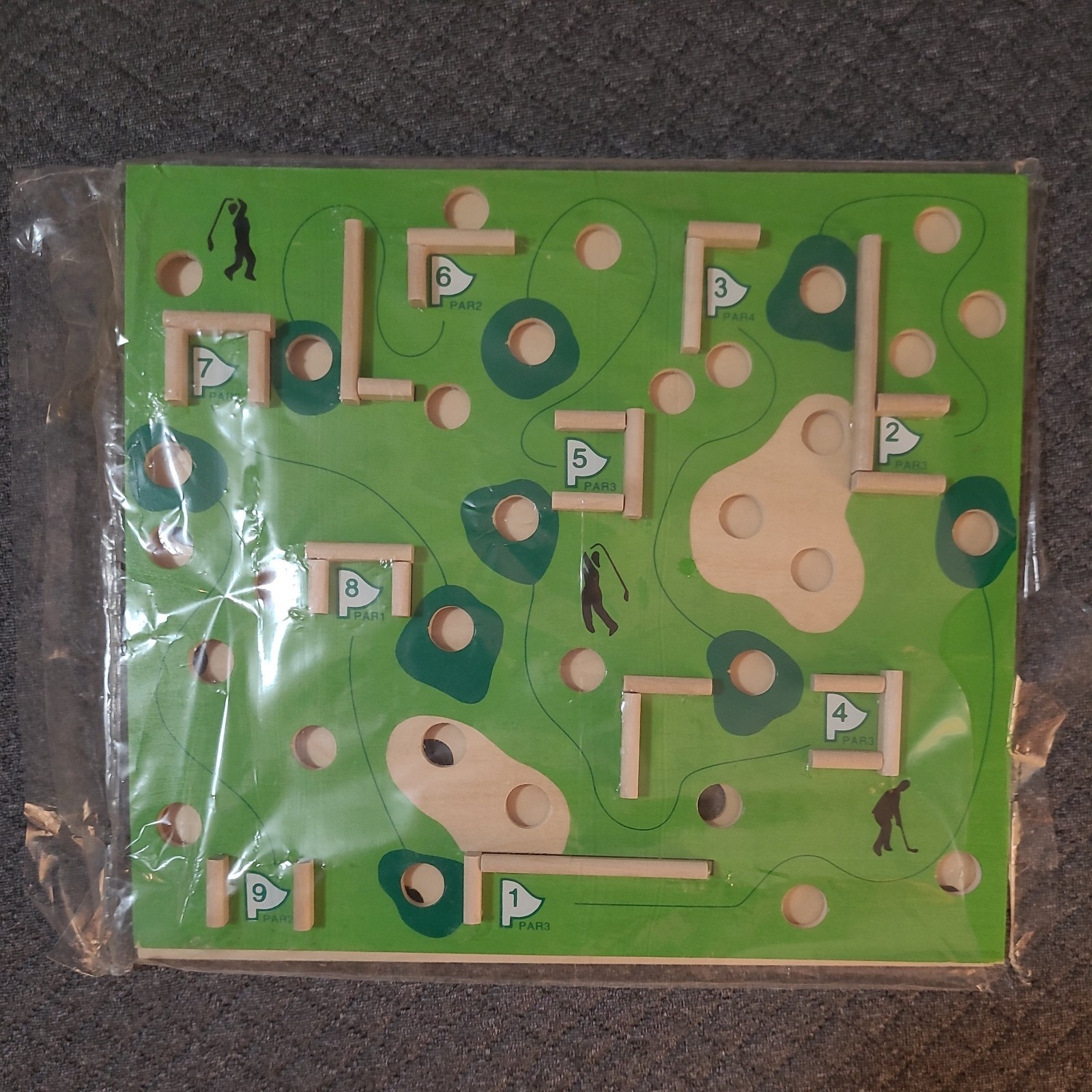 STERLING Games Large Wooden Labyrinth Marble Ball Tilt Maze Golf Baseball Boards