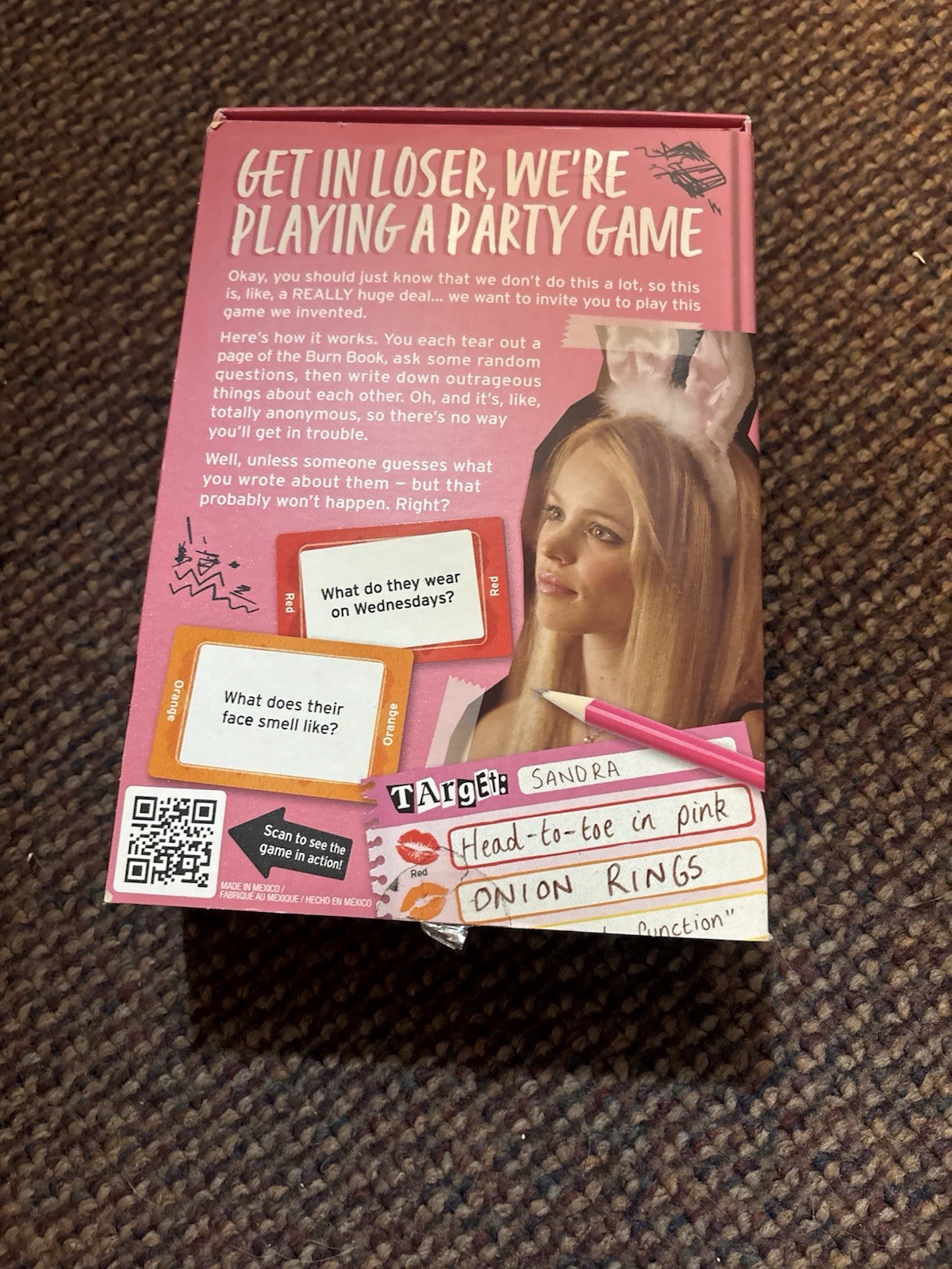Mean Girls Burn Book The Party Game – UNUSED COMPLETE Set