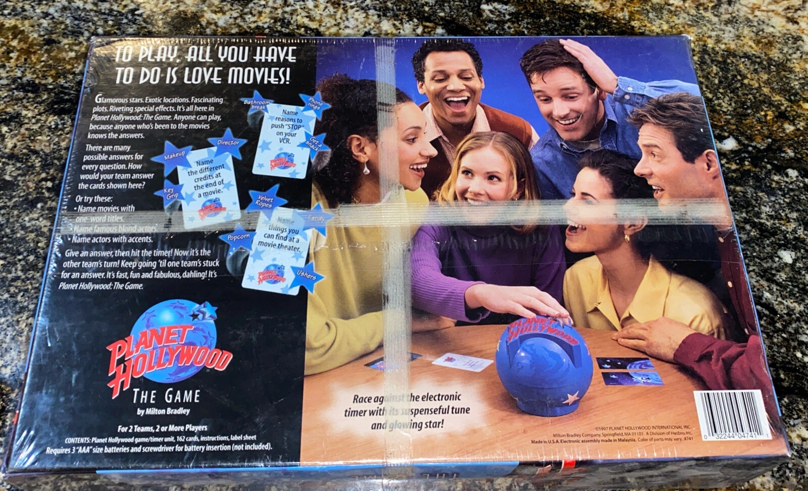 New Planet Hollywood the Game of Movie Trivia 12 Years And Up Board Game