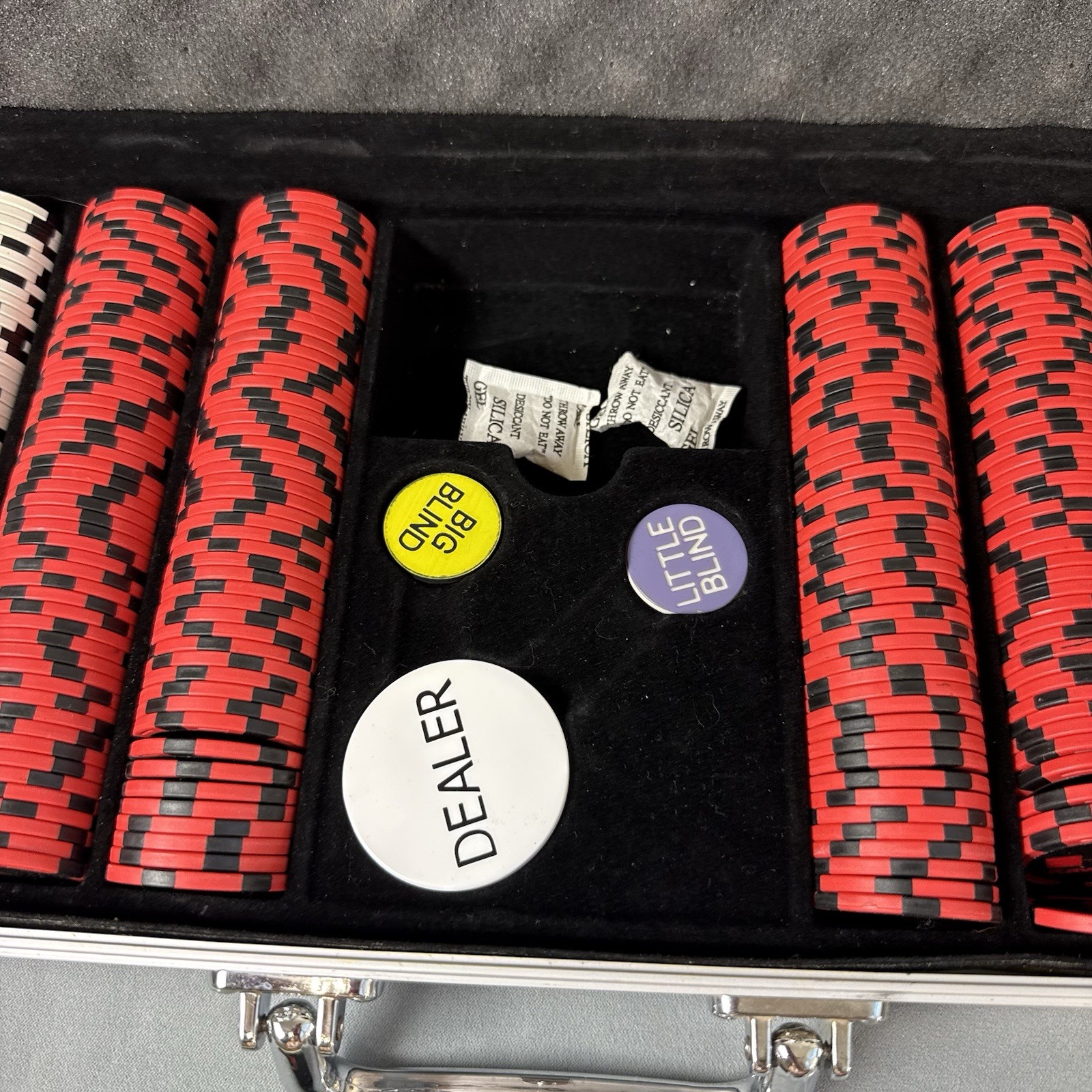 Limited-Edition OEM Kawasaki 500-Piece Clay Poker Chip Set in Aluminum Lock Case
