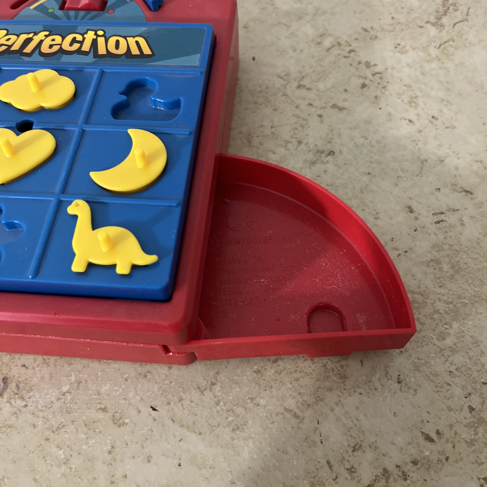 Hasbro Travel Perfection Game Beat the Clock Match Shapes For Parts