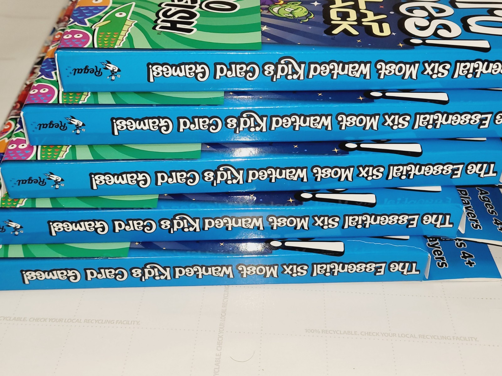 5 Pack Regal Games Card Games for Kids – Go Fish, Crazy 8’s, Old Maid, Slap Jack